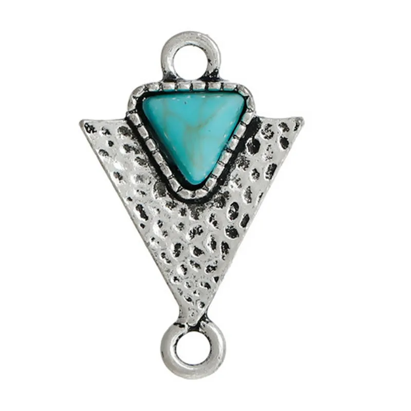 DoreenBeads цинковый сплав молотые разъемы геометрические античные серебряные
