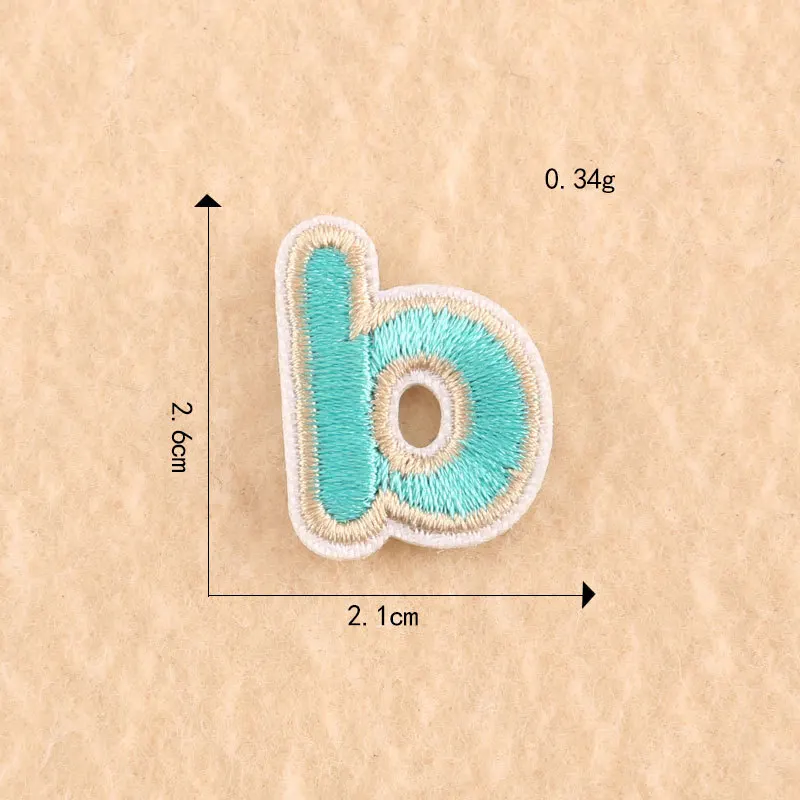 A-z низкая нашивка с буквами для одежды приклеивающаяся вышитая аппликация шитья