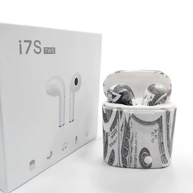 Mangoman i7s Tws Wireless Headphones Bluetooth Earphones Air Earbuds Handsfree in ear Headset wireless bluetooth headphones i7s - Цвет: I7SD