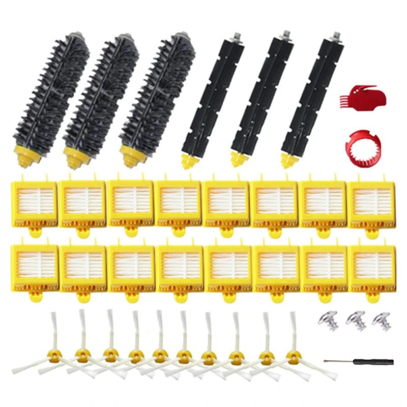 

Compatible Accessory Replacement Kit for Roomba 700 Series 760 770 780 790 Vacuum Cleaner Side Brush, Filter