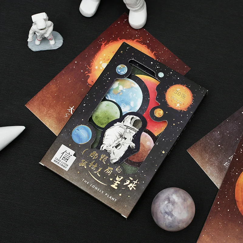 30 шт./компл. открытки из сериала одинокая и красивая планета поздравительные