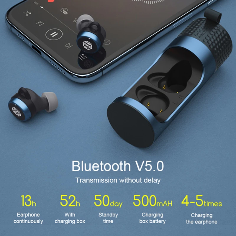 

True Wireless Earbuds aptX With Qualcomm Chip Nillkin Bluetooth earphone with Mic CVC Noise Cancelling headset IPX5 Water Proof