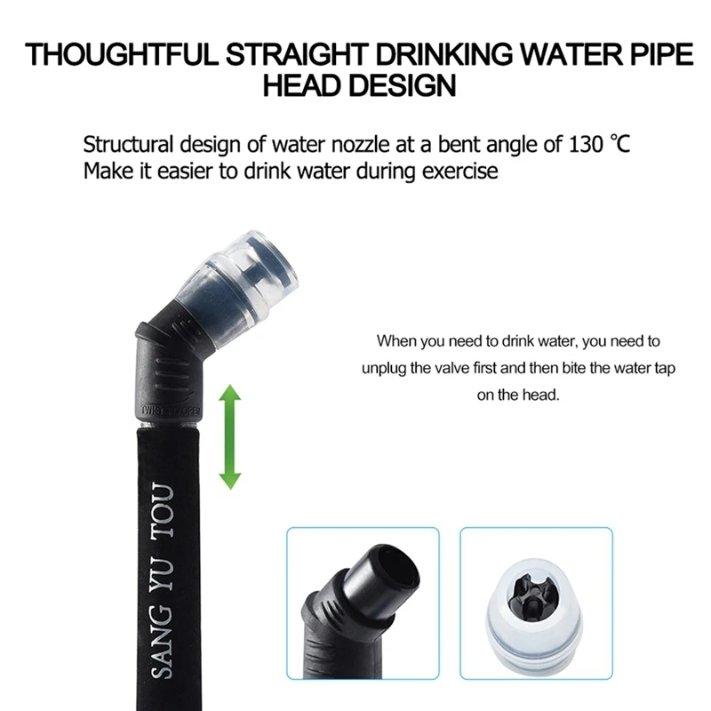 

TPU Outdoor Sports Foldable Water Bag Environmental Protection Water BagValve Straw Water Bag