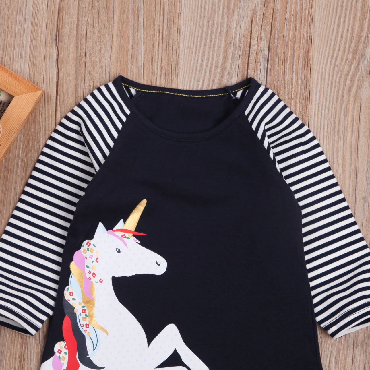 Новинка 2019 детское платье принцессы для маленьких девочек в полоску с принтом