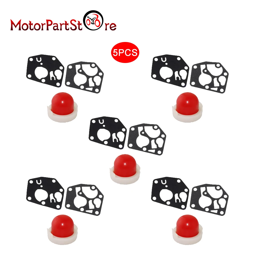 5 комплектов карбюратор комплект диафрагмы сжимной насос & прокладка #795083 495770