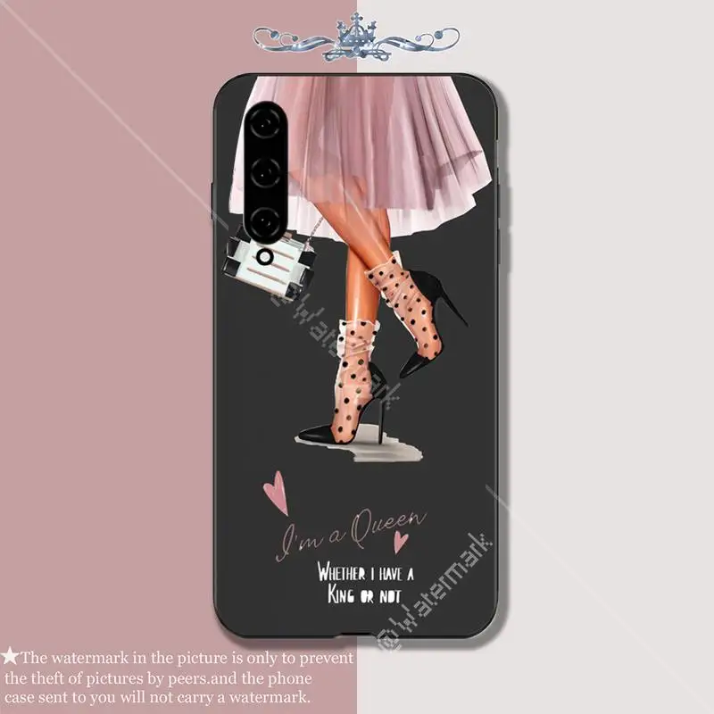 Модный силиконовый чехол на высоком каблуке для девушек телефона Xiaomi mi A1 A2 6 8 9 t pro