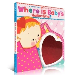 

Original Popular Education Books Karen Katz: Where Is Baby's Valentine Board Book Colouring English Activity Picture Book
