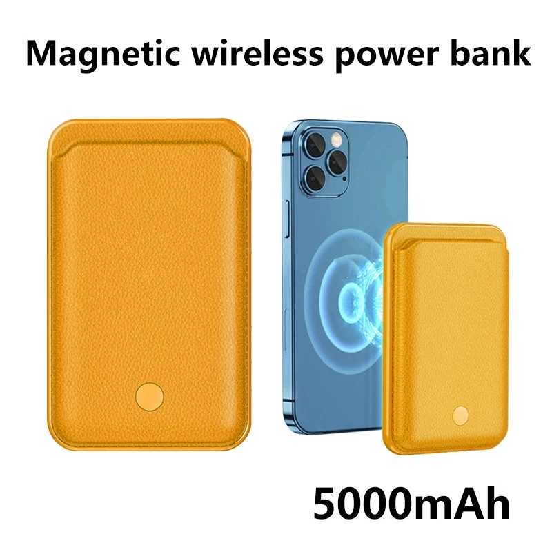 

Портативный магнитный мини-аккумулятор на 10 Вт, 5000 мАч, быстрое зарядное устройство для iPhone 13, 12, 13pro, 12pro Max, Xiaomi, внешняя батарея
