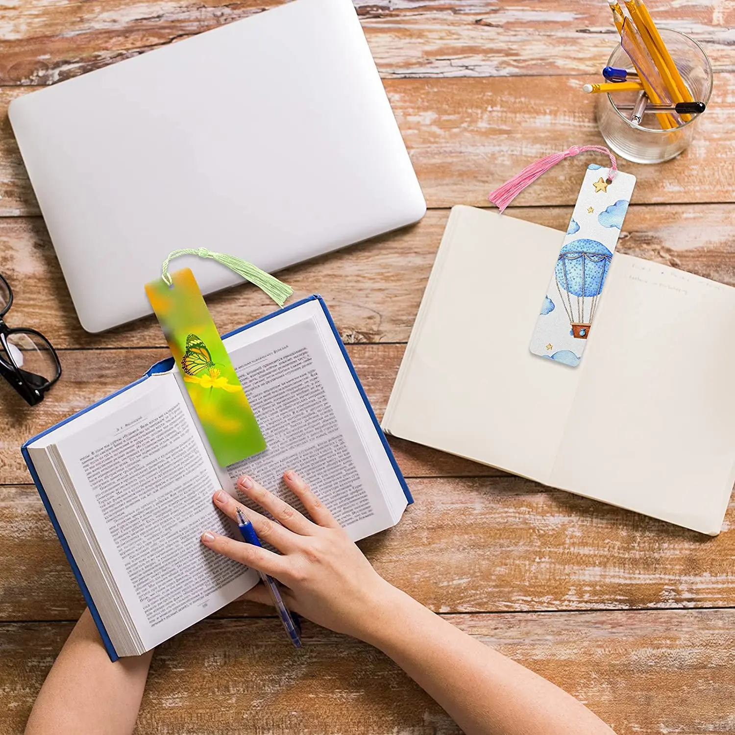 20 шт. заготовки для книг с отверстием и кисточками | Канцтовары офиса дома