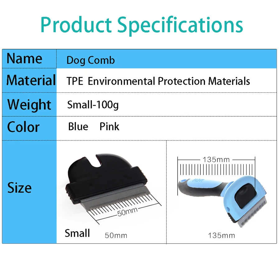 Двойная собака триммер для волос домашних животных из нержавеющей стали