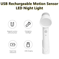 motion sensor light usb rechargeable led night light pir led wall lamp bedroom nightlight cabinet lamp indoor emergency lighting