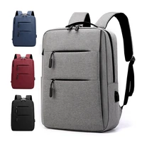new men business casual oxford cloth large capacity backpack stylish multifunctional usb charging computer teenager laptop bag