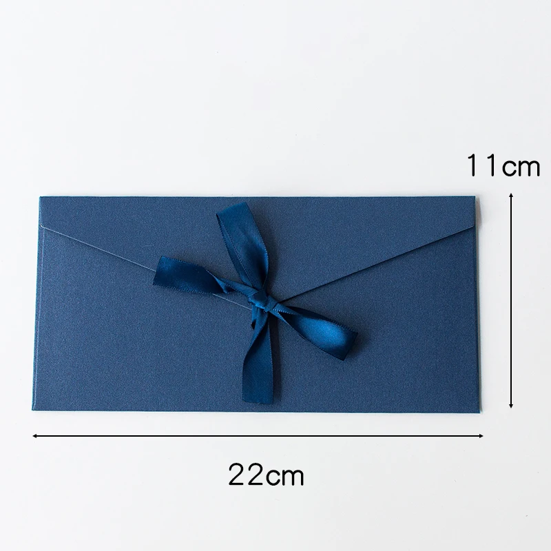 10 шт./лот в винтажном стиле украшенные лентами и жемчугом бумажные конверты 12