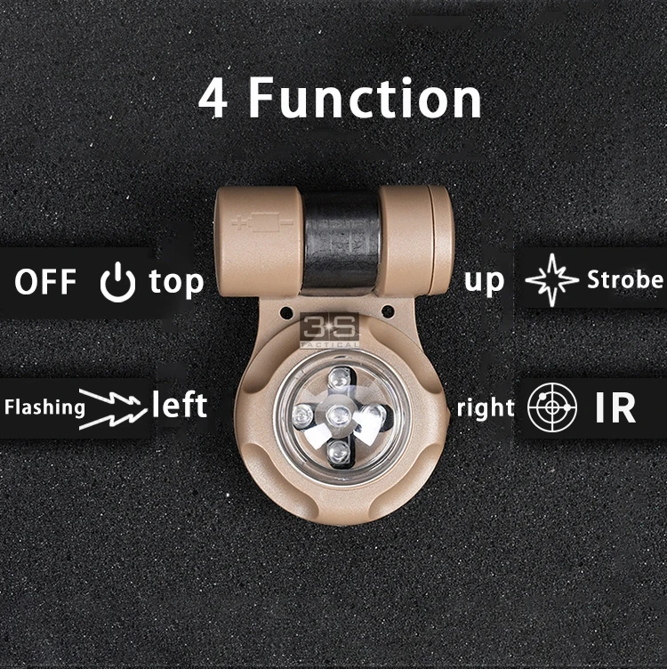 Тактический светильник для страйкбола версия с ИК-уплотнением тактический шлем