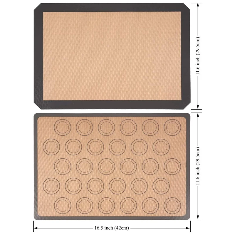 Силиконовый коврик для выпечки Macaron антипригарный многоразовый лист пищевых
