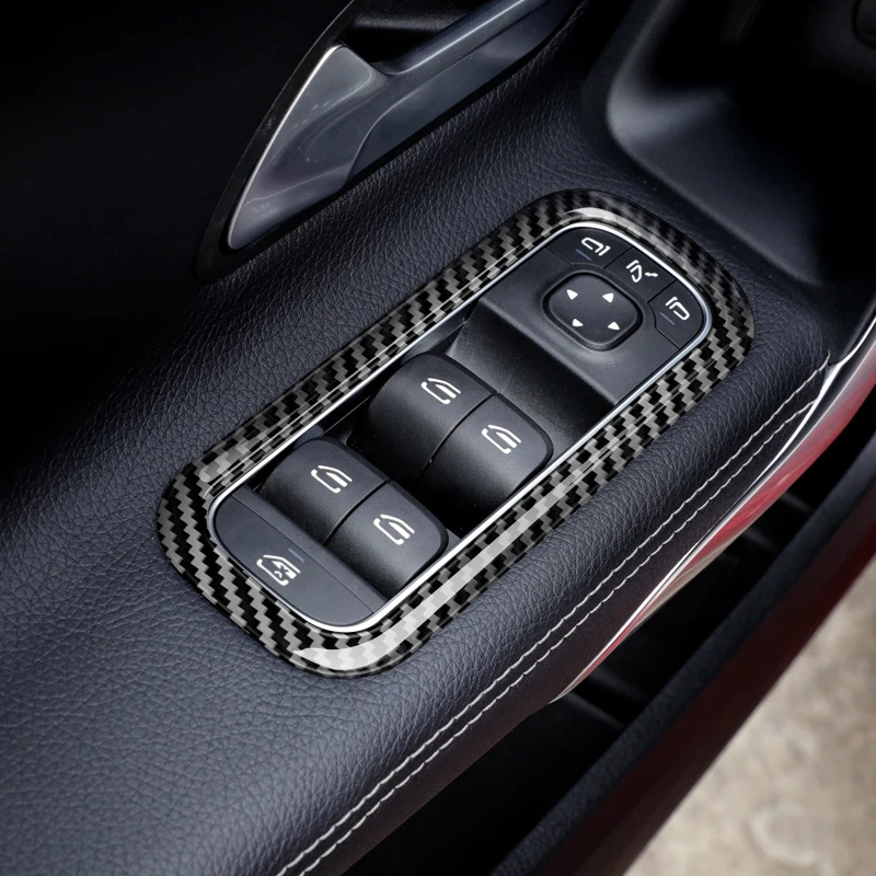 

Cool2021 For 20 Benz A-level A180 A200 / A220l Interior Modification Carbon Fiber Central Control Panel Air Outlet Decorative St