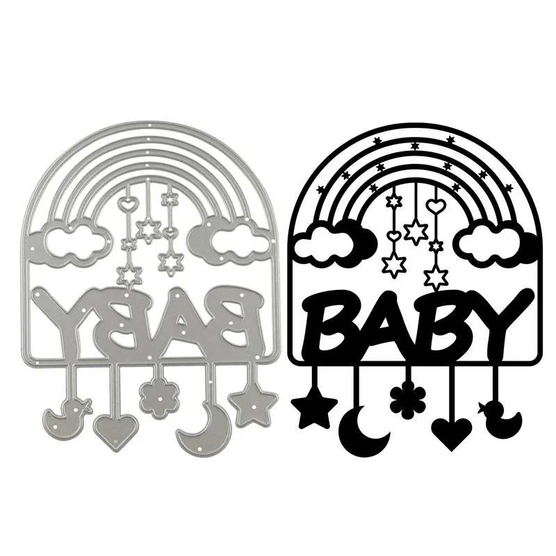 Eastshape детский Радужный новый металлический вырубной штамп трафареты для DIY