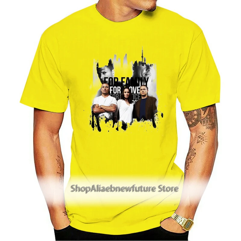 

Prison Break T-Bag T-Shirt Mens Funny Man Clothing Summer Printed Tops Cotton Tees