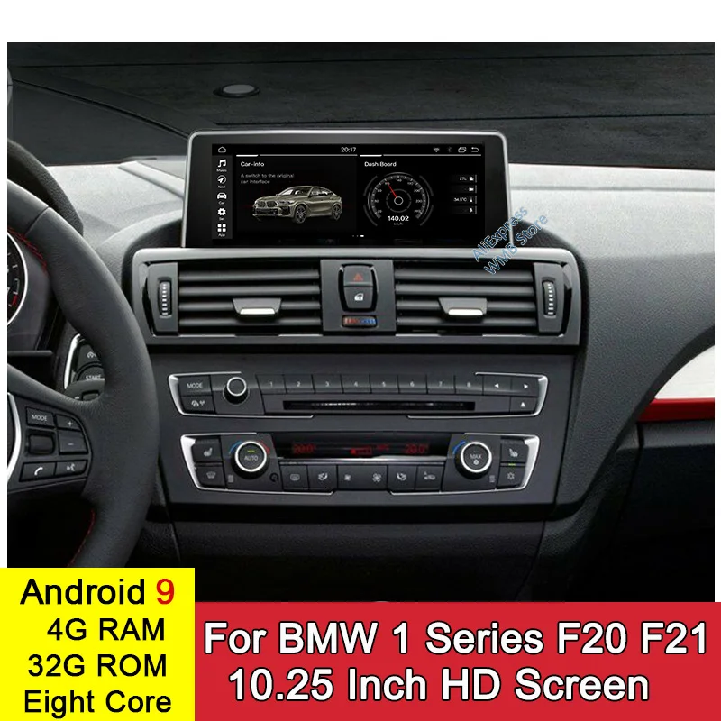 Автомобильный мультимедийный плеер Android 9 0 8 ядер 4 + 32 ГБ стерео радио для BMW 1 серии