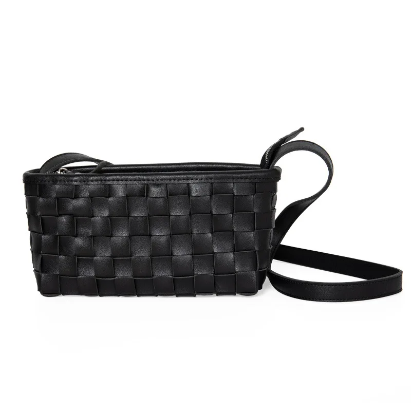 

Women's Bag Personality Woven Shoulder Diagonal Bag Flow PU Small Square Bag Handbags Women Bags