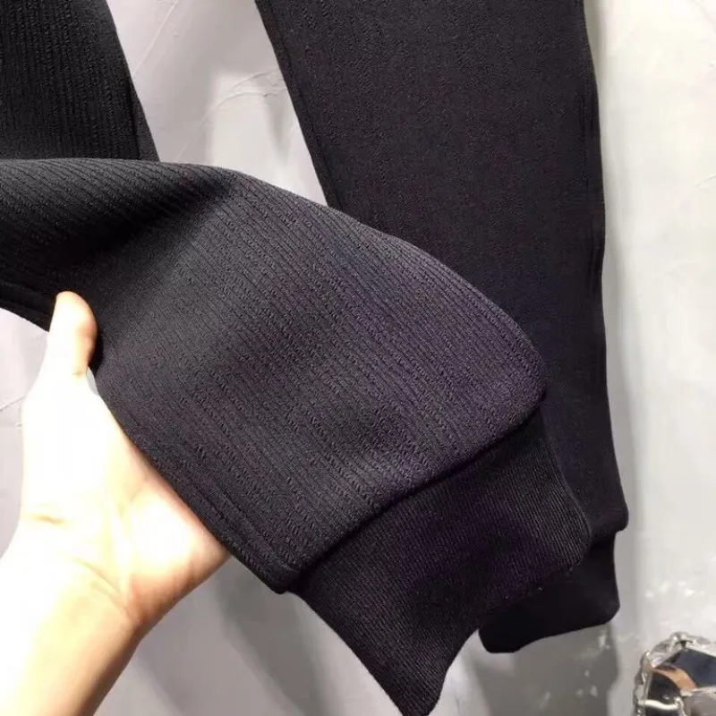 

Harajuku Autumn Mens Casual Black Sweatpants Fashion Design Street Lace Up Elastic Waist Slim Fit Drop Crotch Men Harem Pants