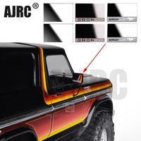 mjrc high gloss stainless steel rearview mirror for 110 rc tracked vehicles trx 4 82046 4 bronco 2019 new