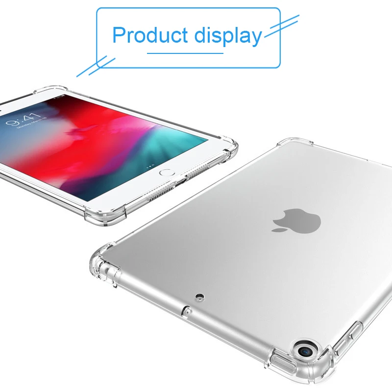 Чехол для планшета iPadPro 10 5 2019 дюймов прозрачный силиконовый чехол iPad 2018 2017 Air 3 2 Mini
