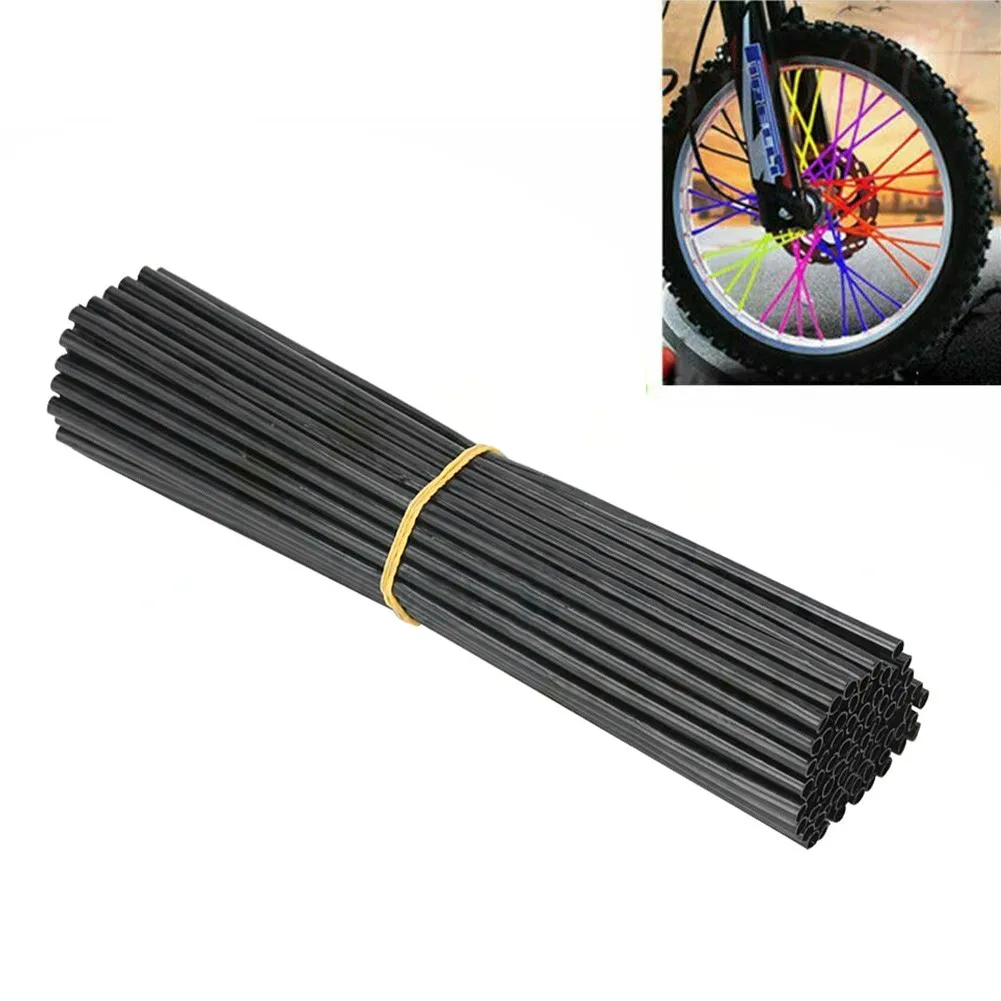 

72pcs Universal Motorcycle Spoke Skins Covers Wrap Wheel Rim Guard Protector Motorbike Decoration Accessories For Dirt Bike