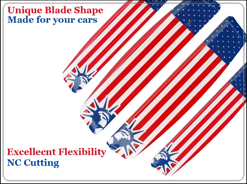 

Universal American Flag 3D Car Door Guards USA Country Anti-collision Strips Scratch Protector Car Styling Accessories 4 PCS/Set