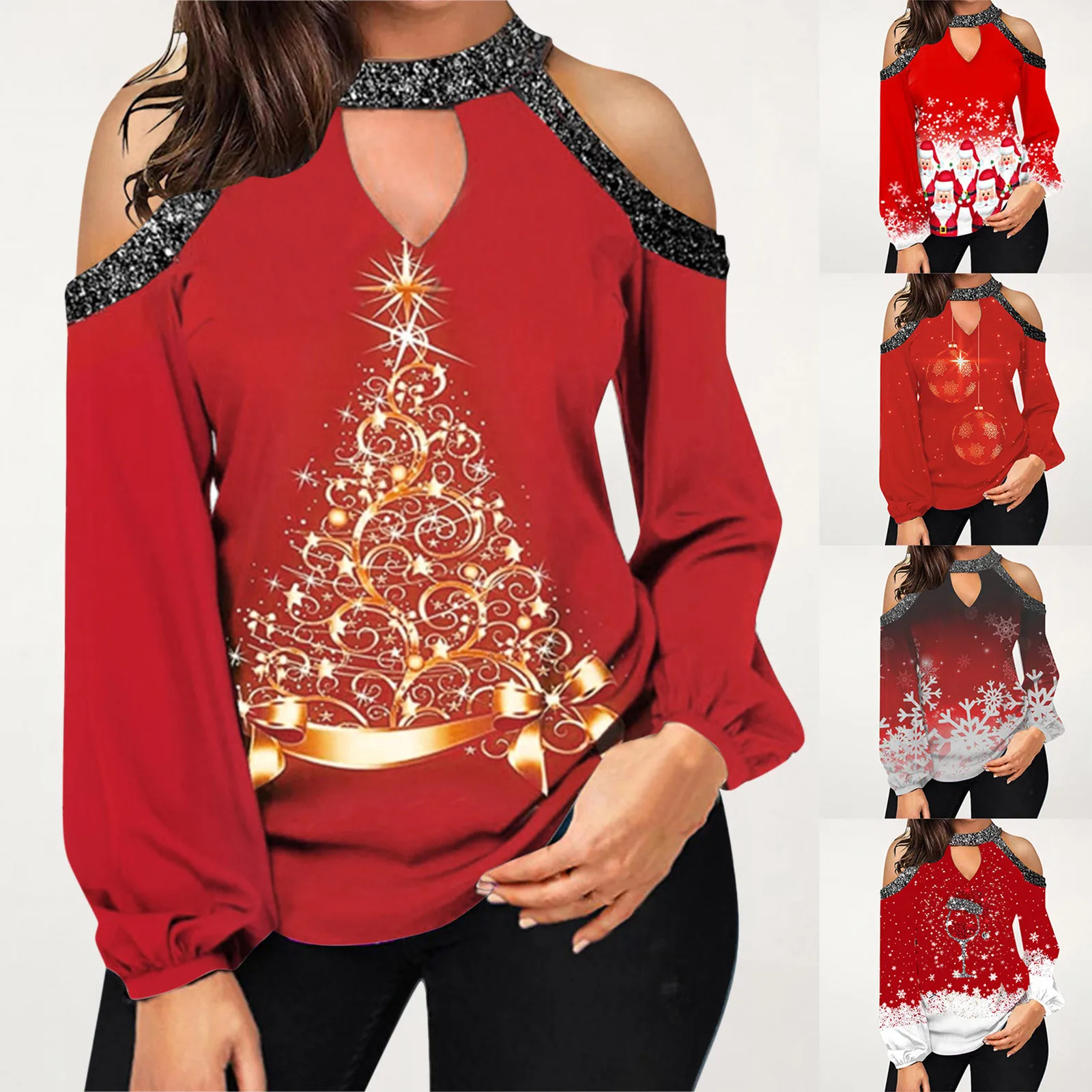 

Женская футболка с открытыми плечами, большие размеры