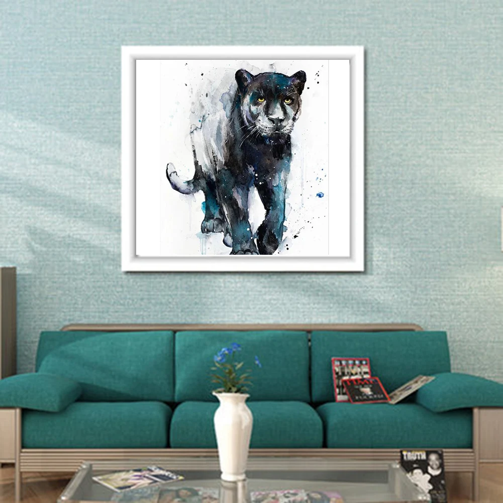 DIY 5D Алмазная мозаика тигр полный квадратный Круглый Стразы Вышивка шаблоны