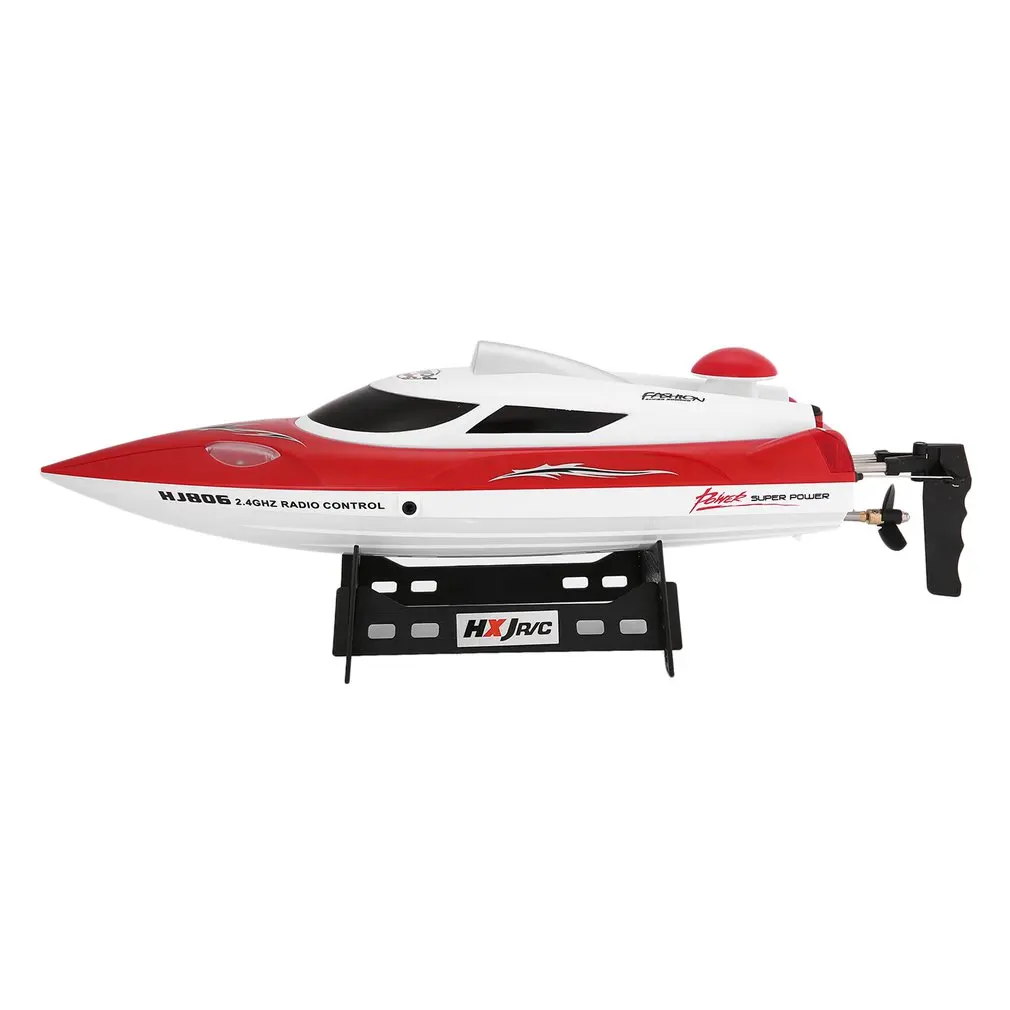 HONGXUNJIE RC лодка HJ806 47 см 2,4 г RC 30 км/ч высокоскоростная гоночная лодка система водяного охлаждения перевернутая всенаправленная напряжение Promp