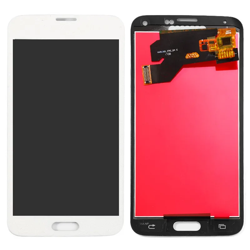 ЖК дисплей с дигитайзером сенсорного экрана для Samsung Galaxy S5 G900f G900FD G900M домашняя