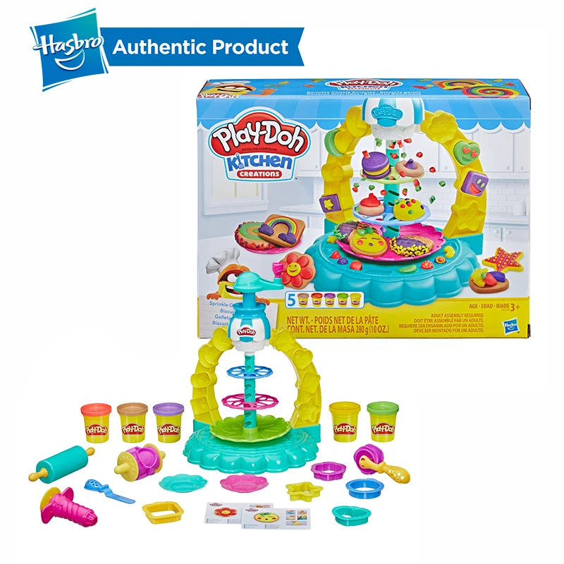 Hasbro Play-Doh кухонные творения посыпать печенье сюрприз Игровой Набор для еды Play Doh Нетоксичная глина для моделирования Развивающие игрушки DIY