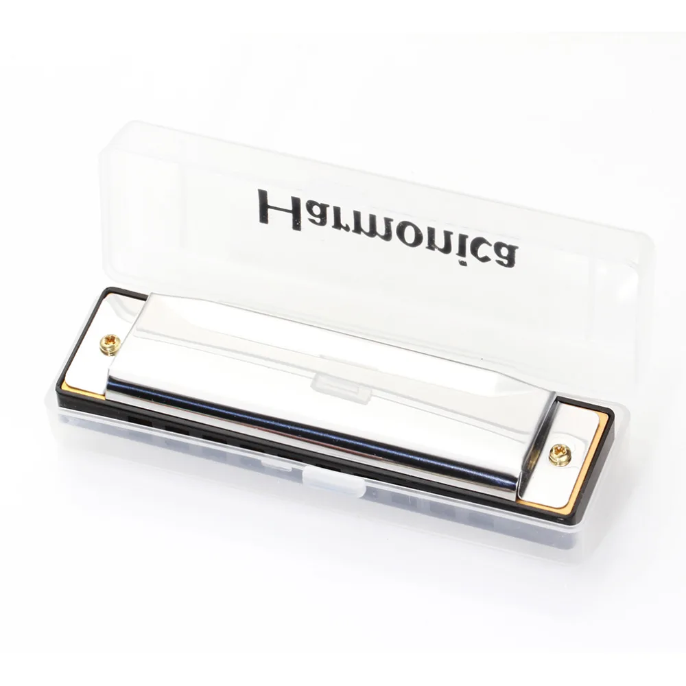 

KONGSHENG Silver Swan Harmonica 10 Hole Key C Mouth Organ for Blues Rock Jazz Folk Harmonicas New Arrival Dropshipping