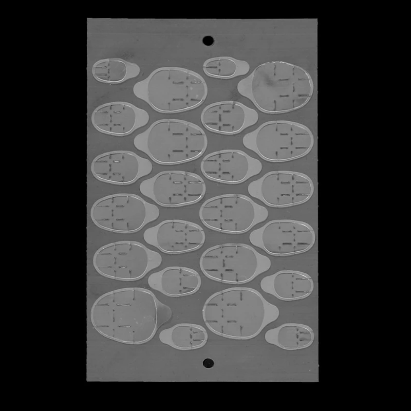 24 шт./лист Пластиковые Двухсторонние самоклеящиеся вкладки для инструментов