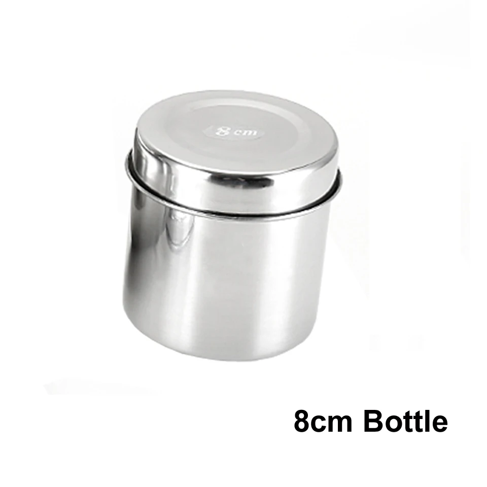 8cm Bottle Нержавеющая сталь в форме почек стерилизованный лоток банка горшок контейнер бутылка пинцет медицинская Стоматологическая хирургическая Косметика аксессуар для татуажа - Цвет: 8cm Bottle