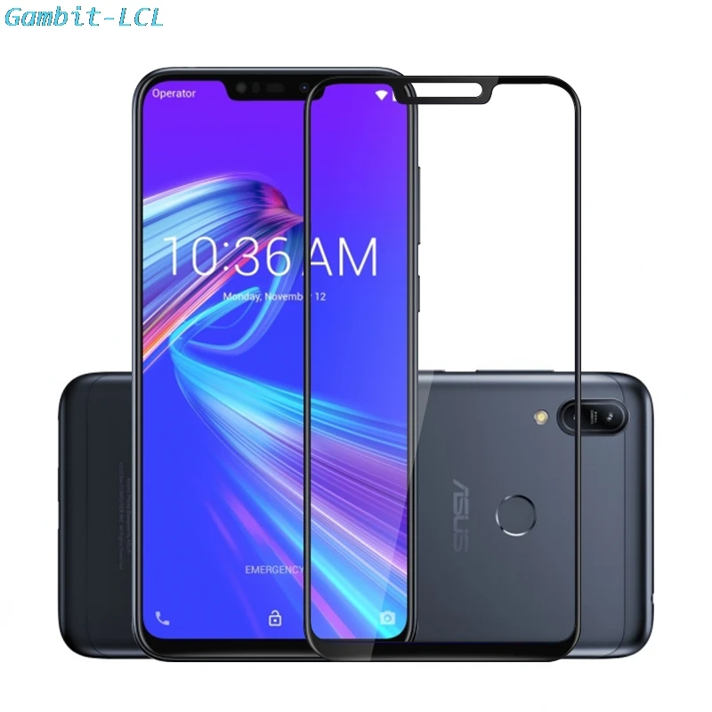 Закаленное стекло с полным покрытием для ASUS ZenFone Max Pro M1 M2 ZB633KL ZB555KL ZB602KL 2 шт - купить