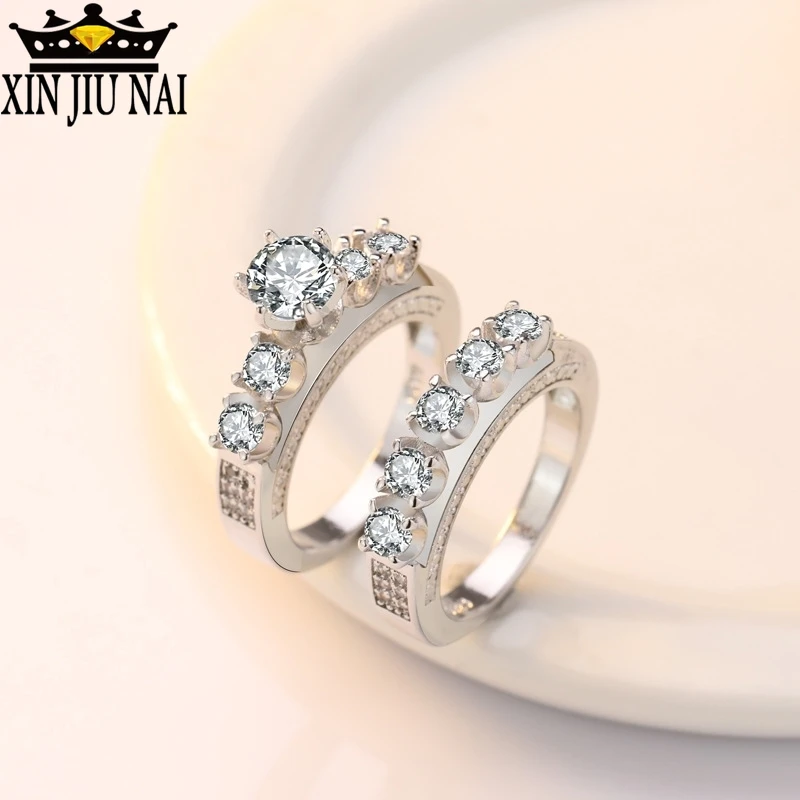 Набор женских колец с камнями и кристаллами в стиле бохо модные обручальные