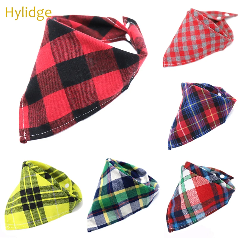 Детский Нагрудник Бандана Hylidge слюнявчик полотенце в шотландскую клетку Детские