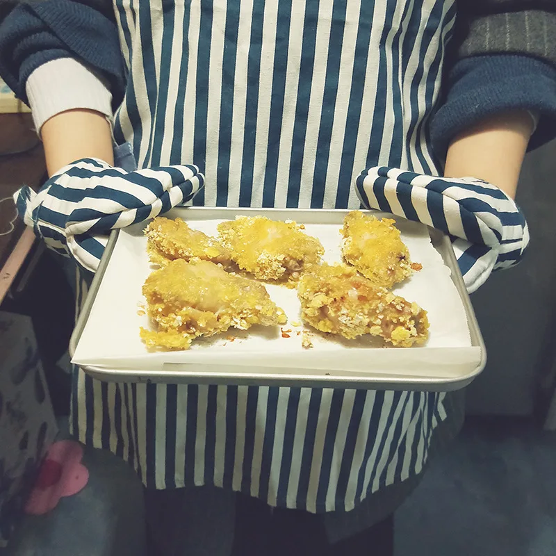 Хлопковые рукавицы для микроволновой печи перчатки выпечки с защитой от ожога