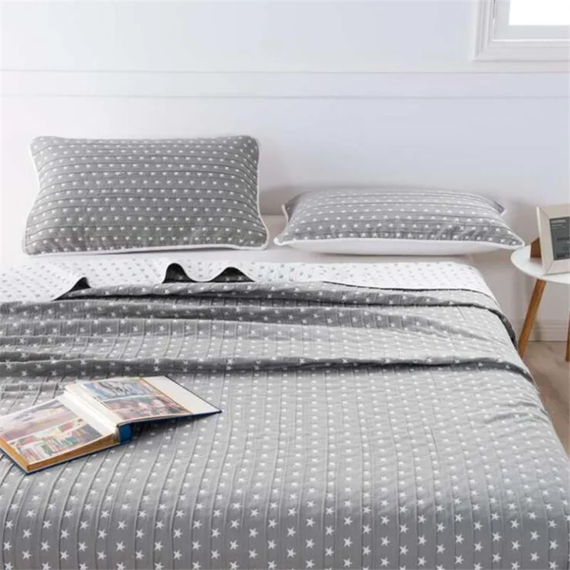 Трехъярусное летнее крутое одеяло Сетчатое полотенце со звездами