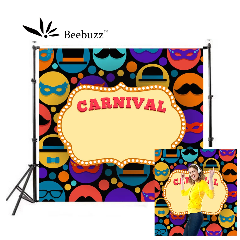 Счастливые вечерние фотофоны мультфильм маска баннер реквизиты для фона