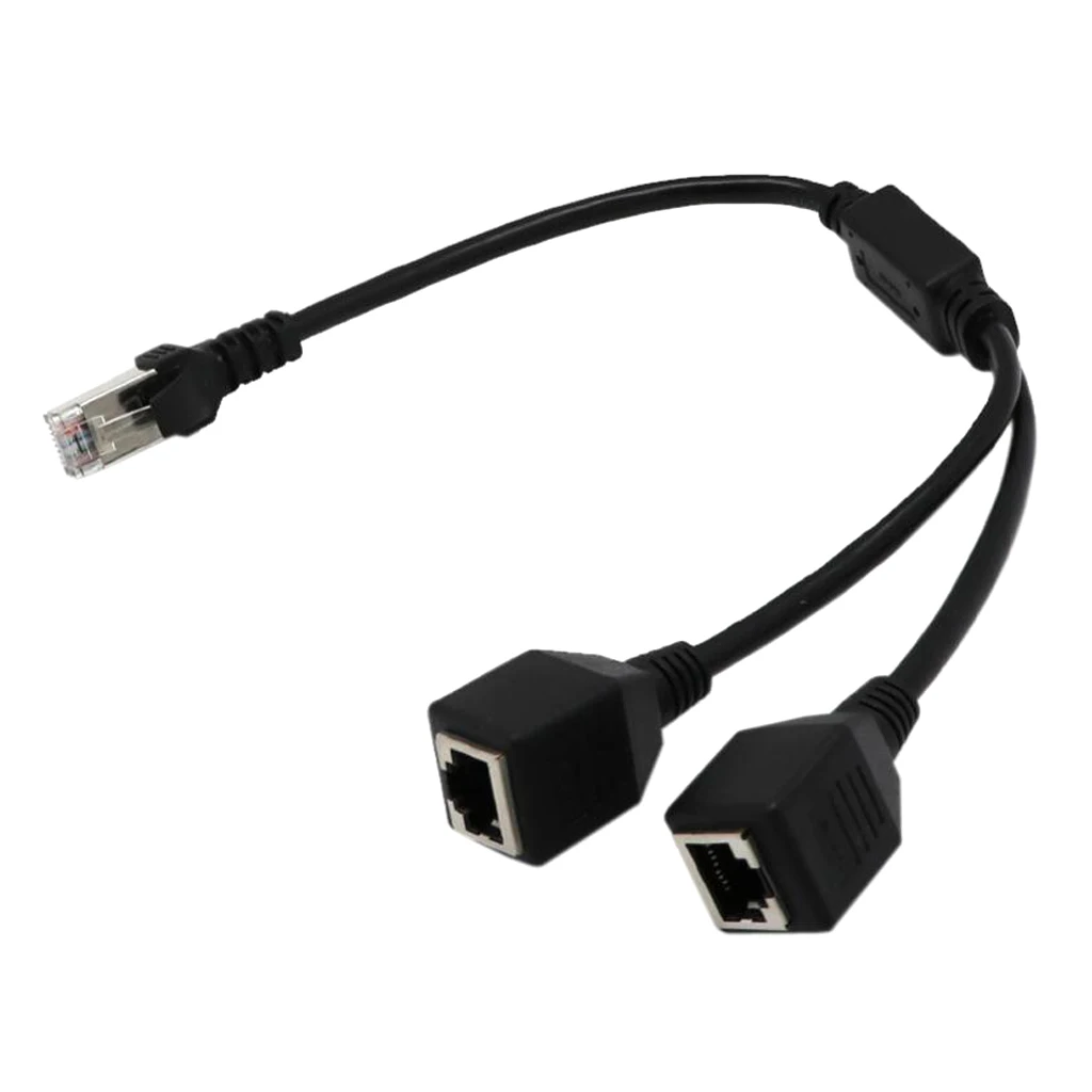 Разветвитель сетевого кабеля Ethernet RJ45 с 1 штекера на 2 гнезда удлинитель