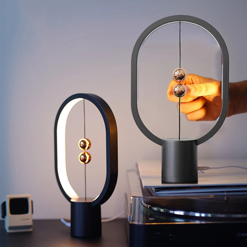 

Small Bedside Lamp Bedroom Decoration Interior Mini Balance Light Children's Living Room Night Light Toilet Personalized Gifts