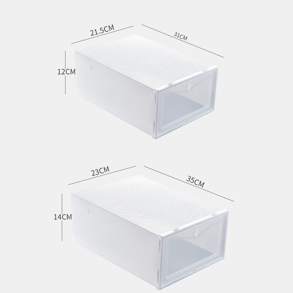 1 шт. домашняя обувь складная коробка прозрачная для хранения обуви Пластик
