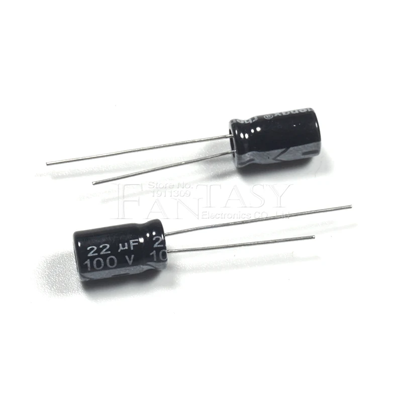 50 шт. электролитический конденсатор 100 в 22 мкФ 6 х11 мм|electrolytic capacitors|22uf 100vcapacitor