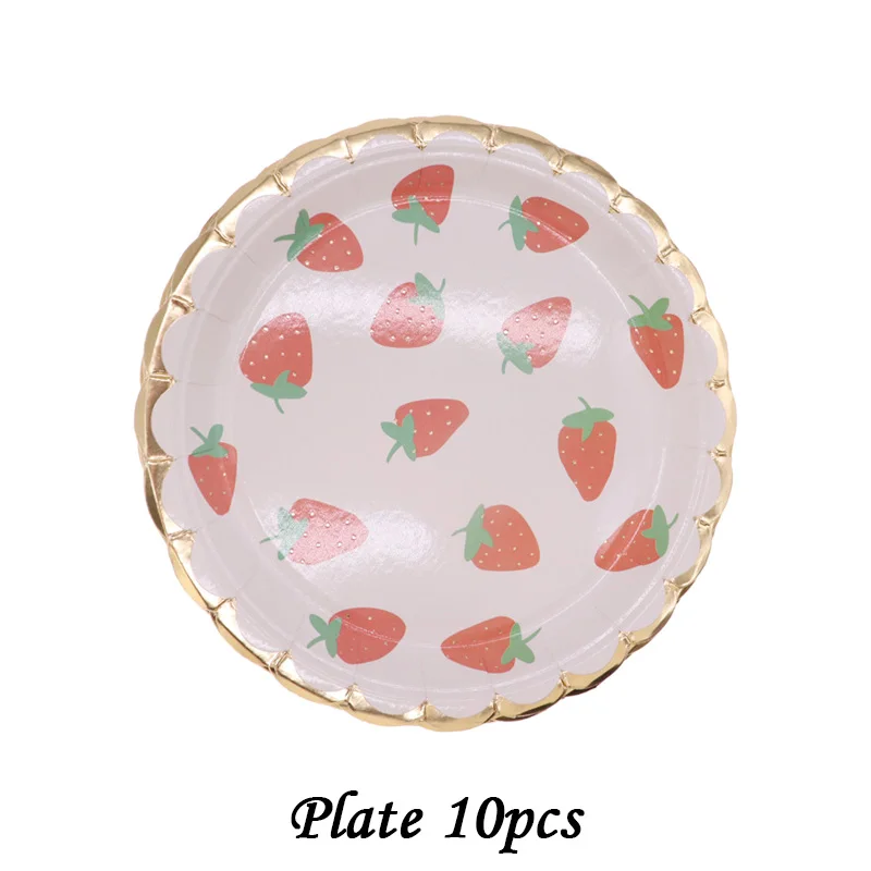 Одноразовая бумажная тарелка лимон желтый цвет украшение для дня рождения