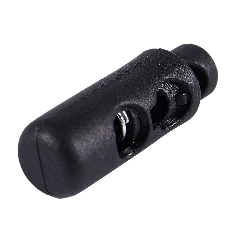 10 x Пластиковые цилиндрические пробки зажим для шнура Замки Черный|Детали и