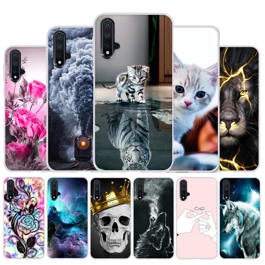 Чехол для huawei Nova 5 чехол Pro мягкий силиконовый из ТПУ мобильного телефона Nova5